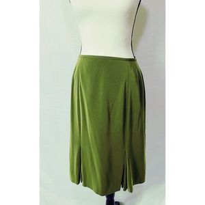 Kasper Forest Green Fit & Flare Skirt, Knee Length, Size‎ 6